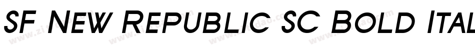 SF New Republic SC Bold Italic字体转换